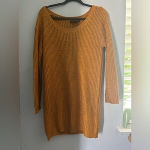 Super soft comfy orange sweater dress